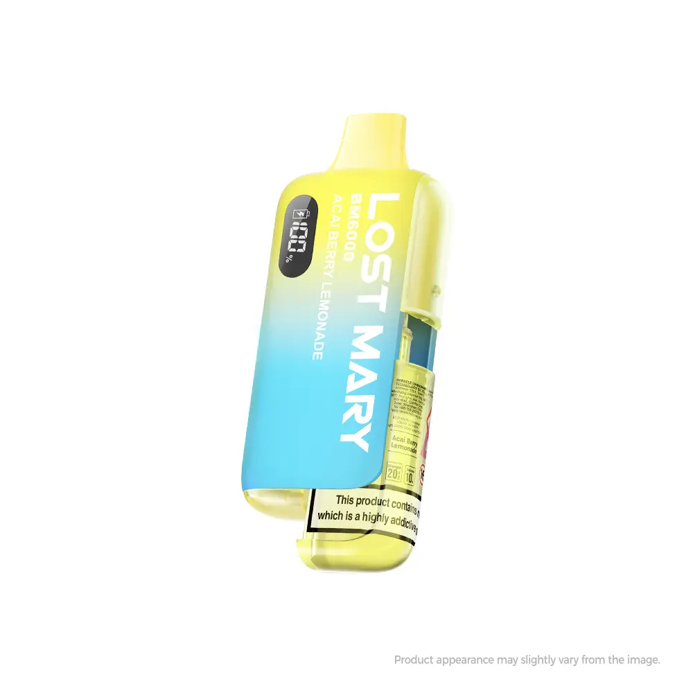 Acai Berry Lemonade Lost Mary BM6000 Disposable Vape Kit 20mg